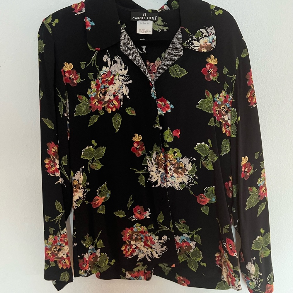Carole Little Floral top size 10